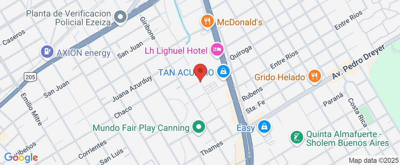 Mapa de la ubicación