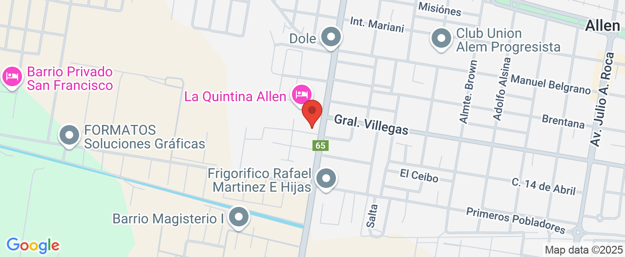 Mapa de la ubicación