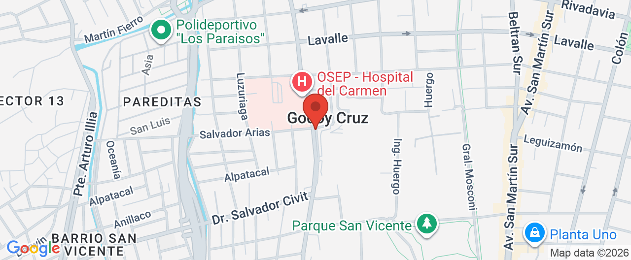 Mapa de la ubicación
