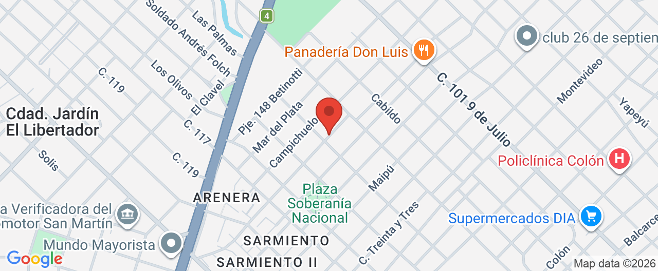 Mapa de la ubicación