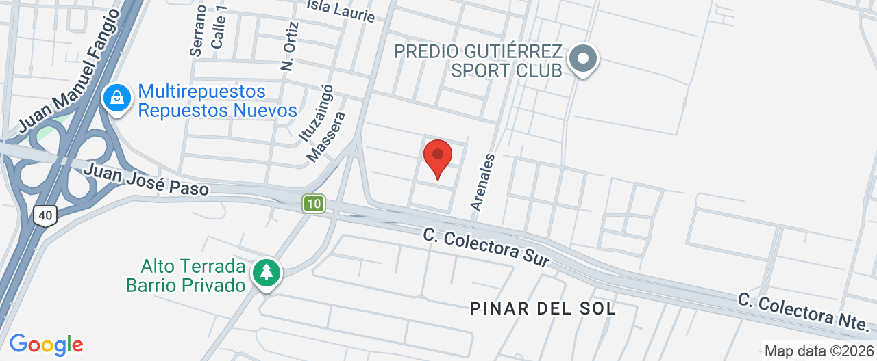 Mapa de la ubicación