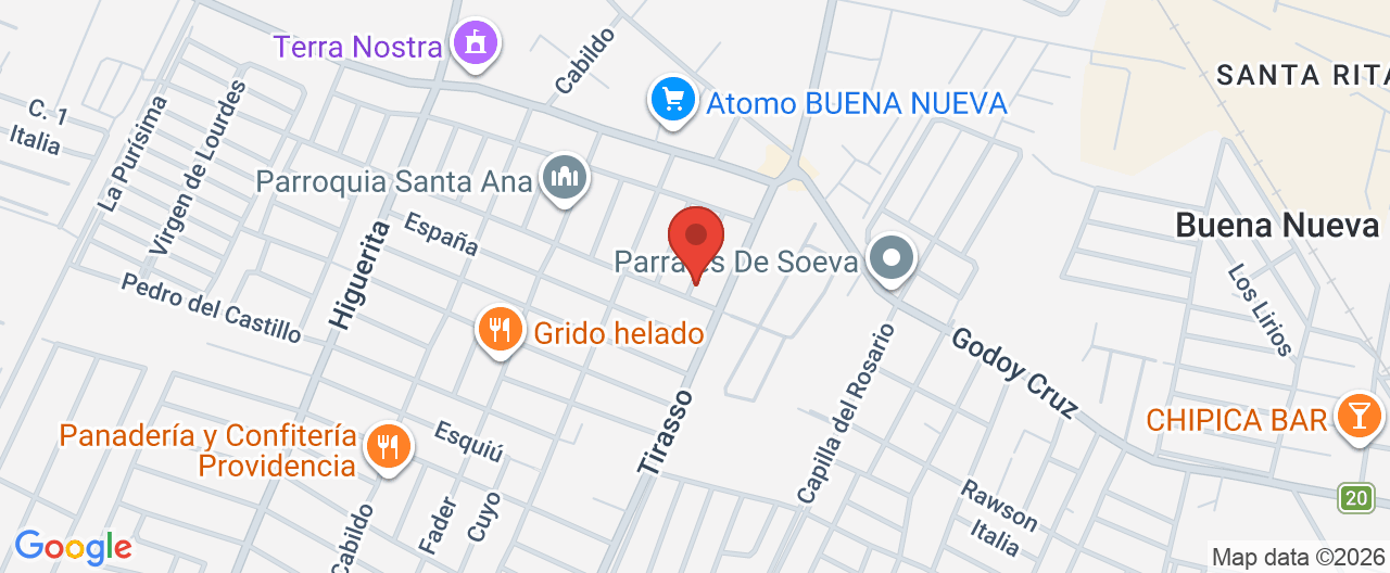 Mapa de la ubicación