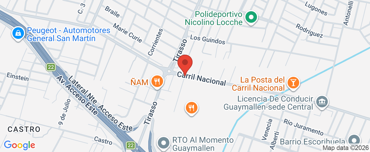 Mapa de la ubicación