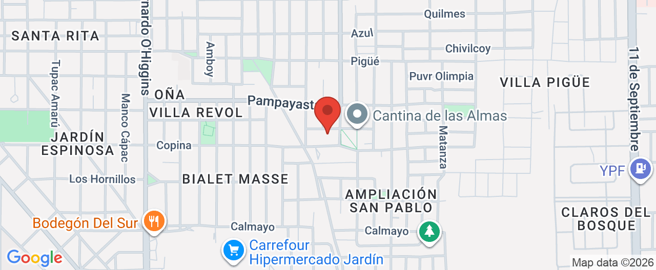 Mapa de la ubicación
