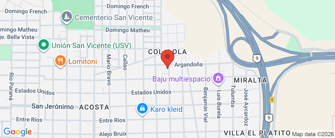 Mapa de la ubicación