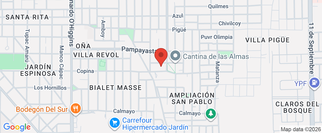 Mapa de la ubicación