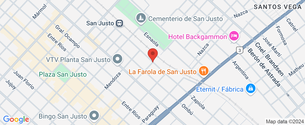 Mapa de la ubicación