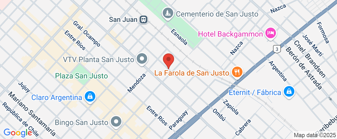 Mapa de la ubicación