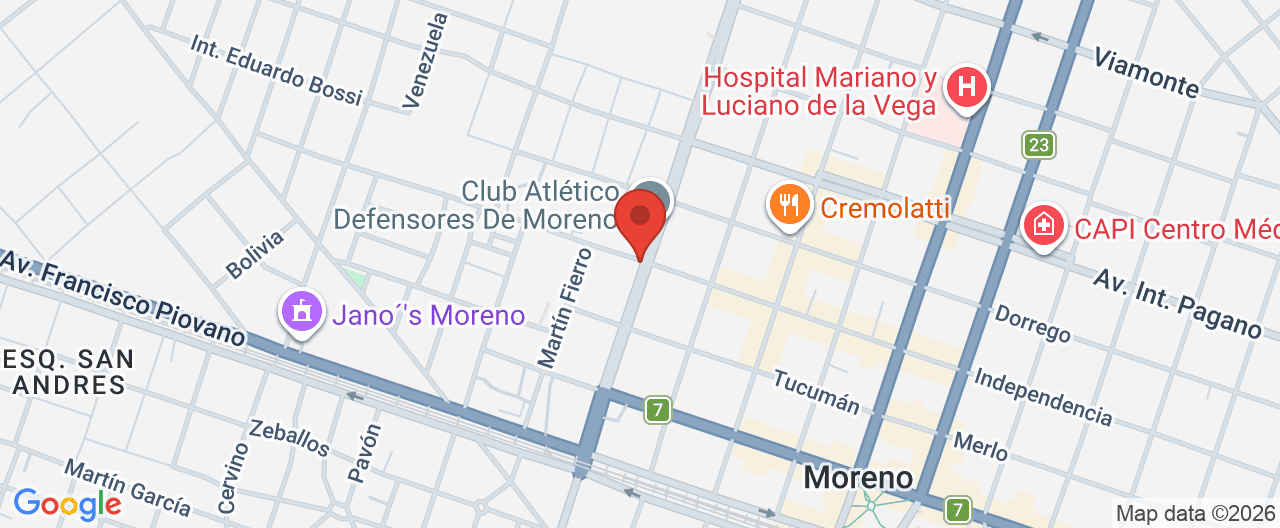 Mapa de la ubicación