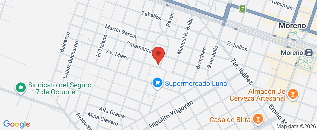 Mapa de la ubicación