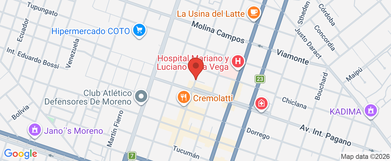 Mapa de la ubicación