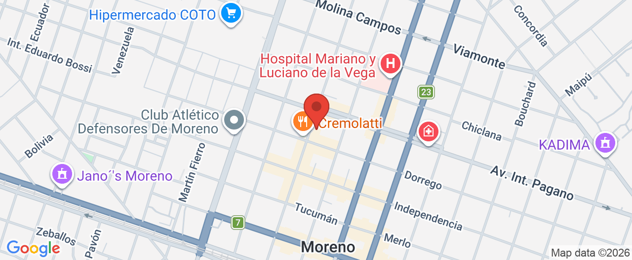 Mapa de la ubicación