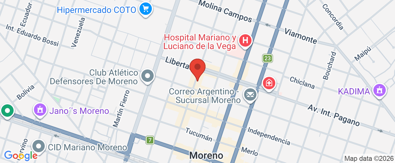 Mapa de la ubicación