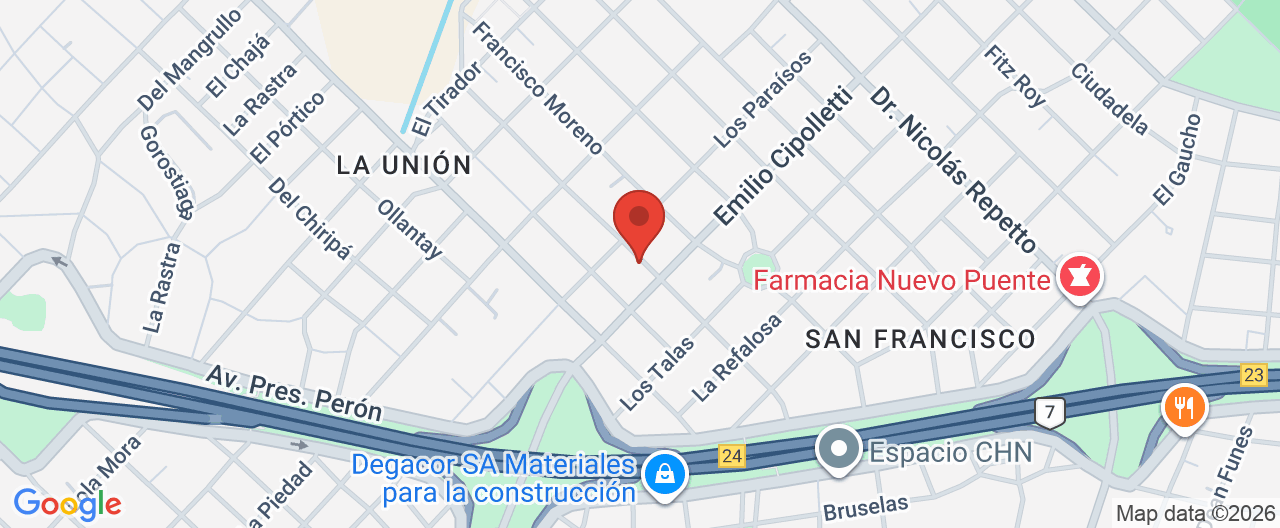Mapa de la ubicación
