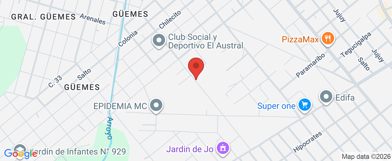 Mapa de la ubicación