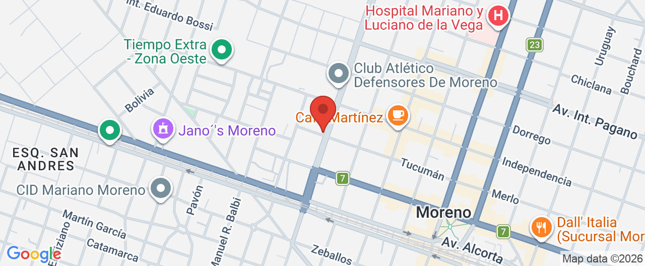 Mapa de la ubicación