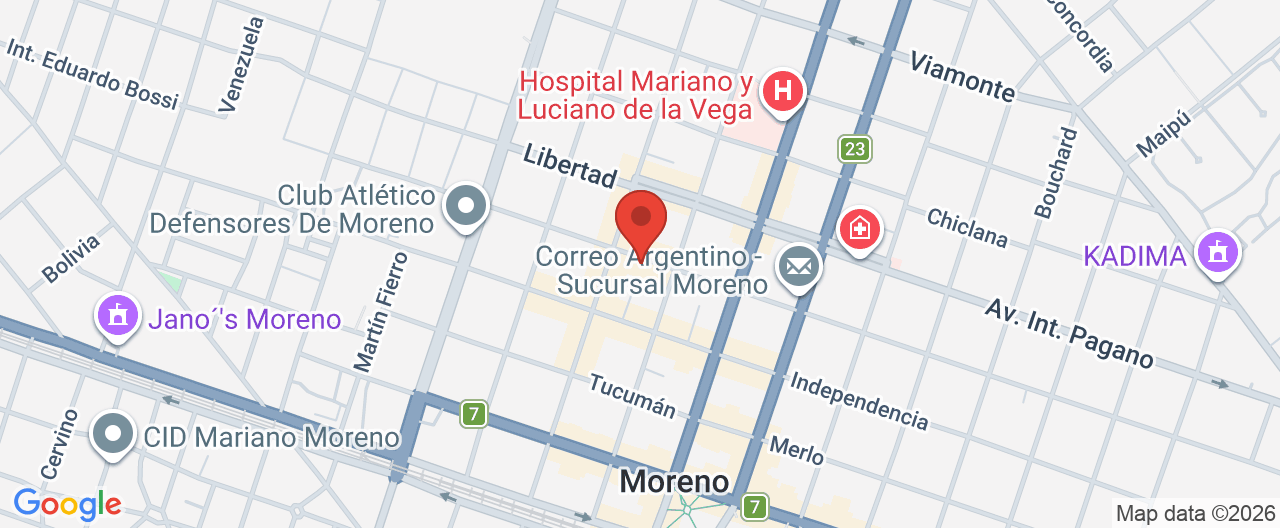 Mapa de la ubicación
