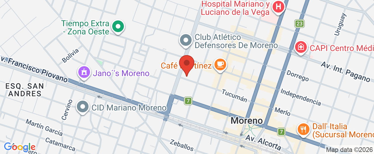 Mapa de la ubicación