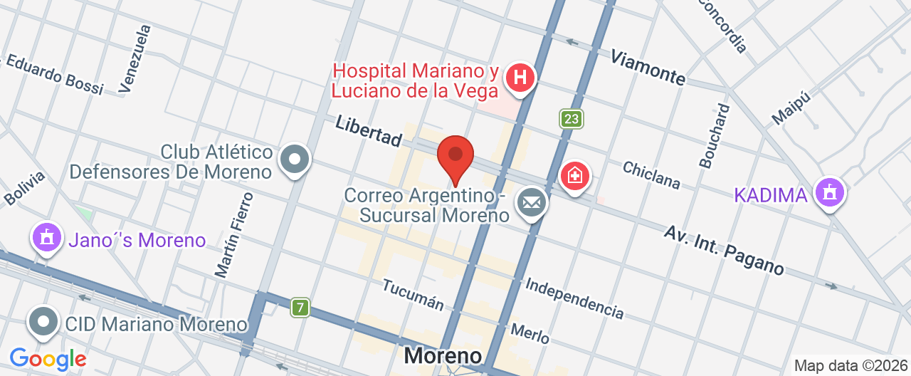 Mapa de la ubicación