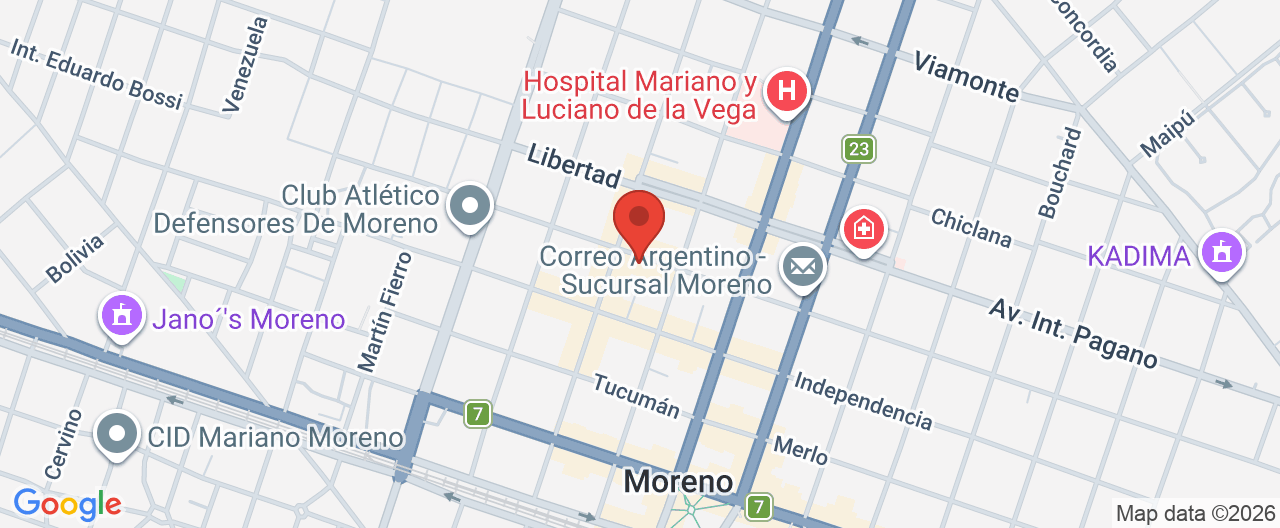 Mapa de la ubicación