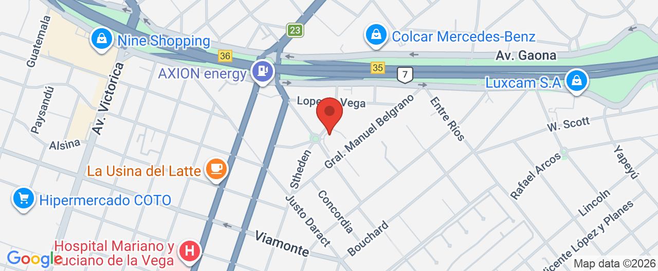 Mapa de la ubicación