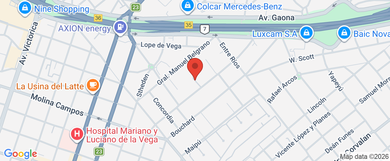 Mapa de la ubicación