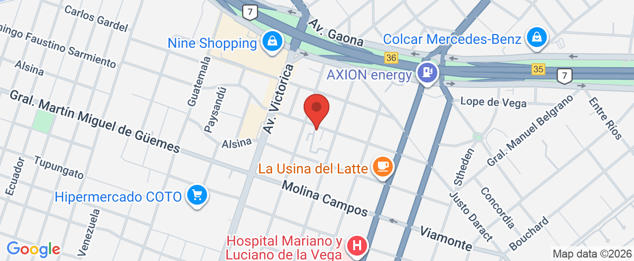 Mapa de la ubicación