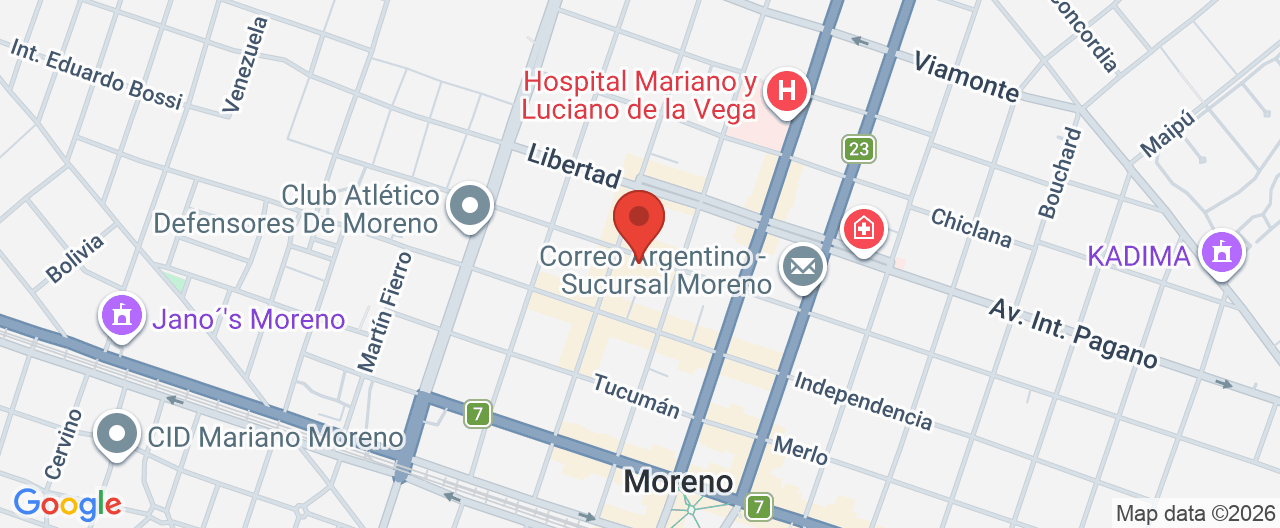 Mapa de la ubicación