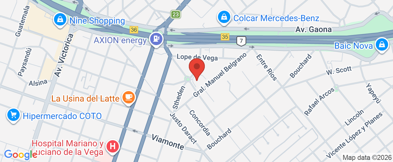 Mapa de la ubicación