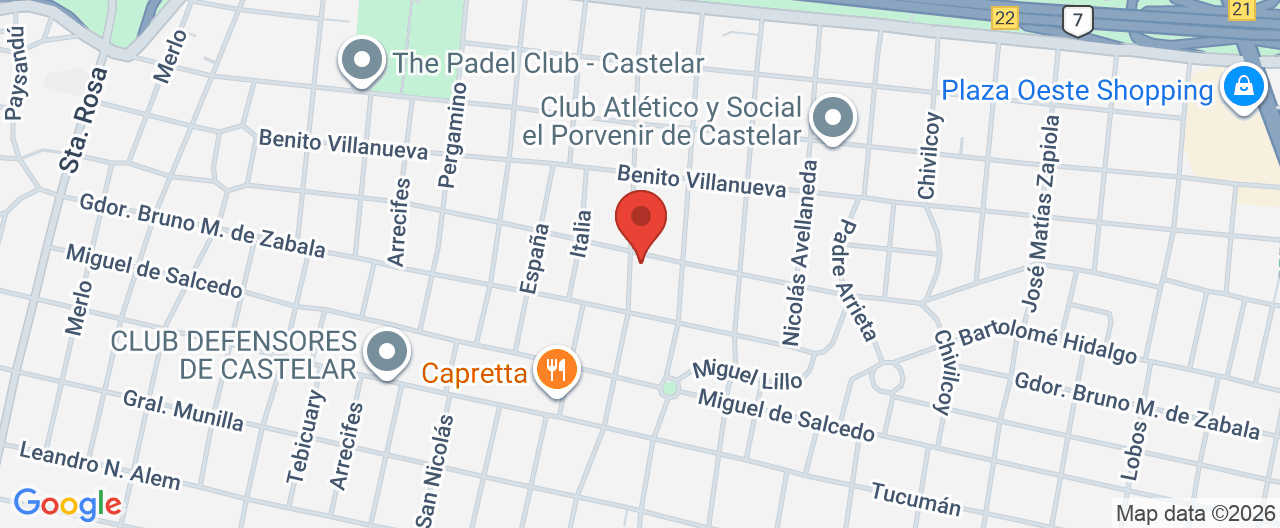 Mapa de la ubicación