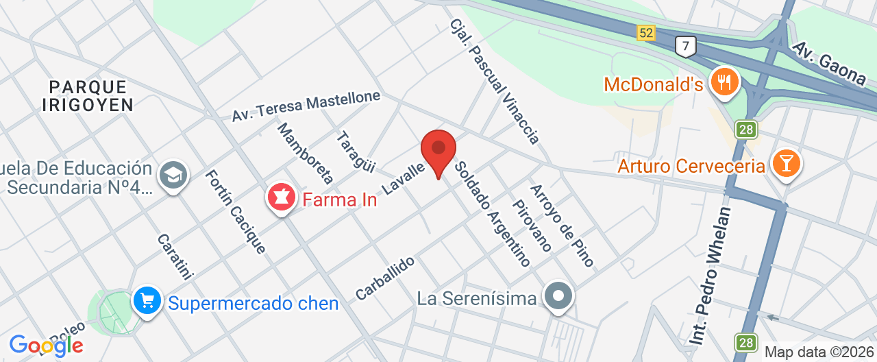 Mapa de la ubicación