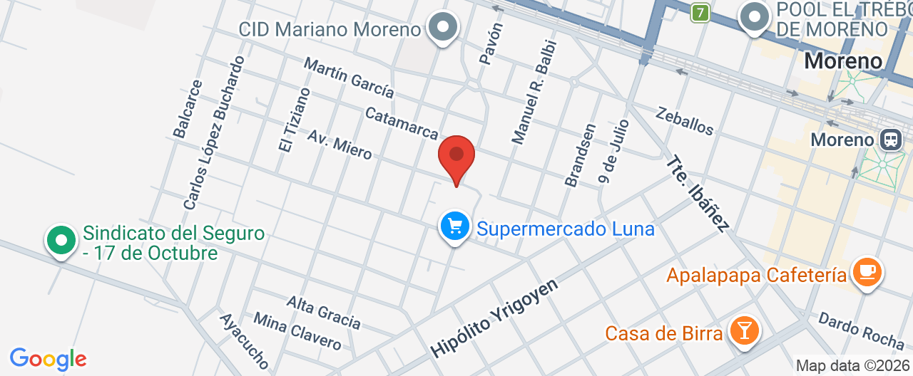 Mapa de la ubicación