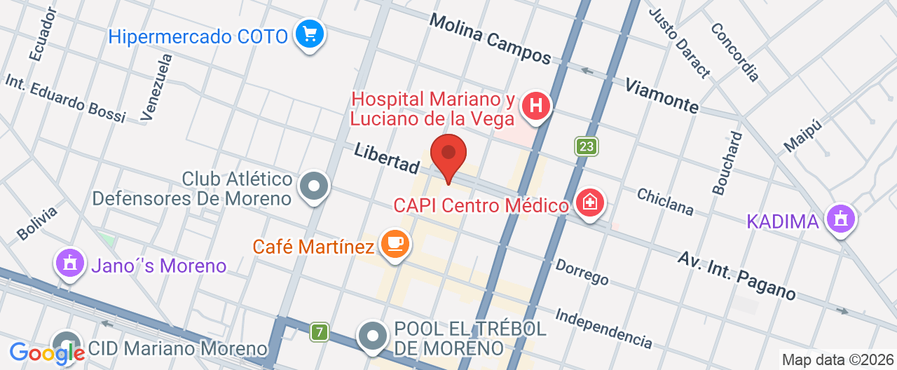 Mapa de la ubicación