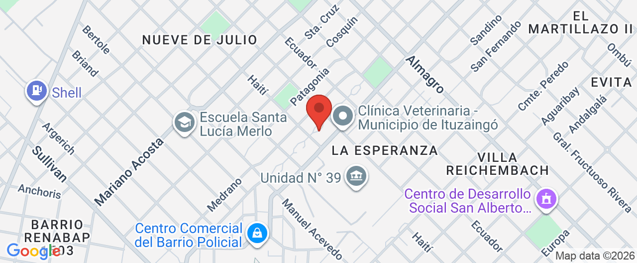 Mapa de la ubicación