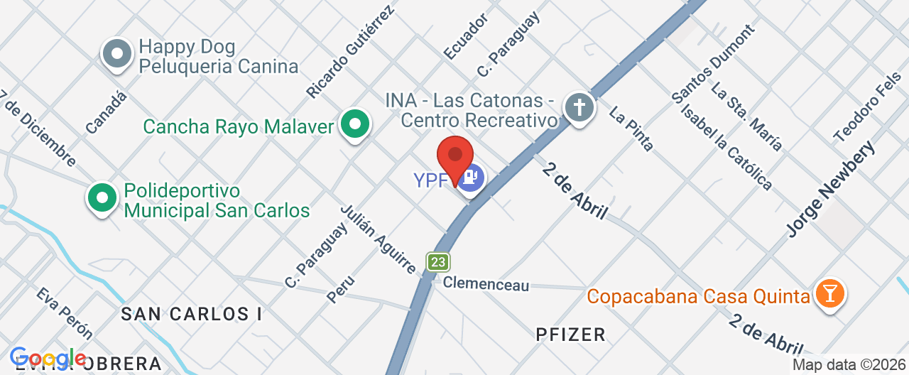 Mapa de la ubicación