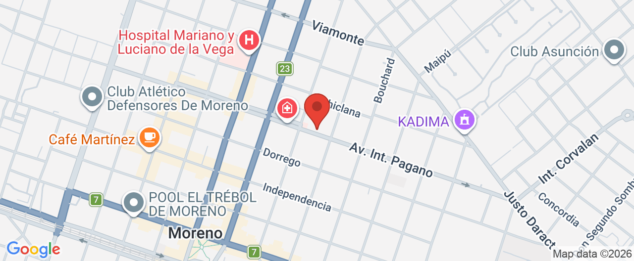 Mapa de la ubicación