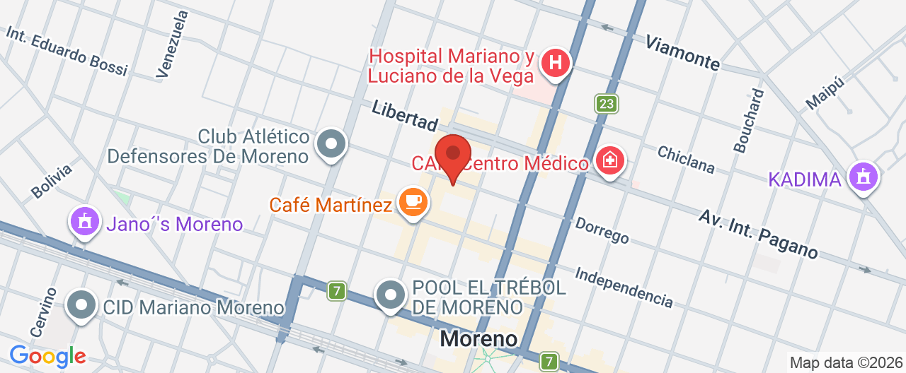 Mapa de la ubicación
