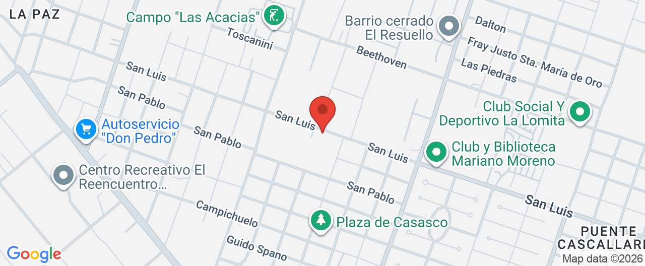 Mapa de la ubicación