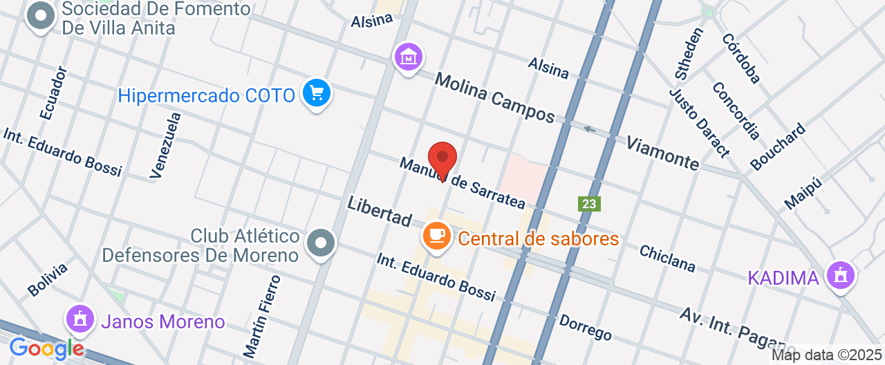 Mapa de la ubicación