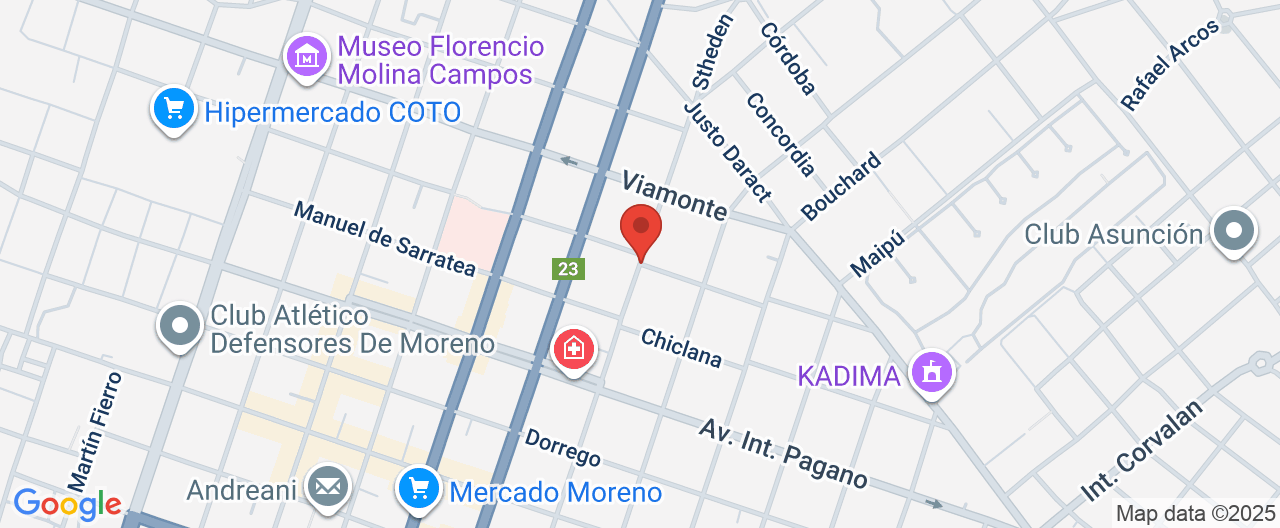 Mapa de la ubicación