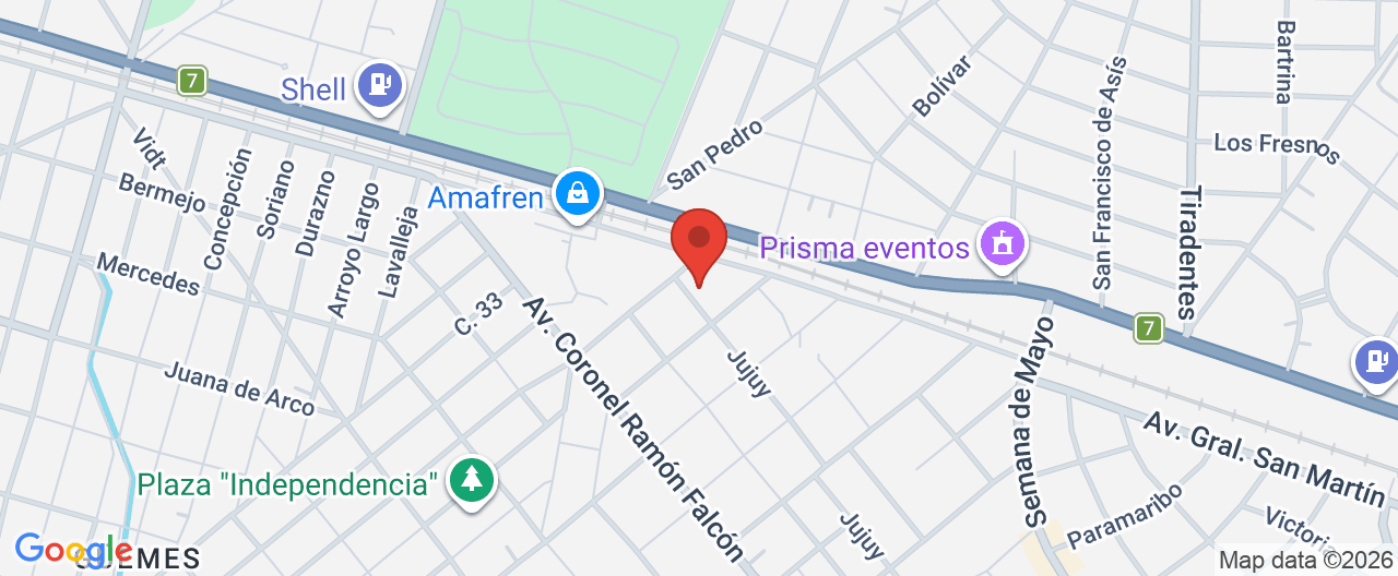 Mapa de la ubicación