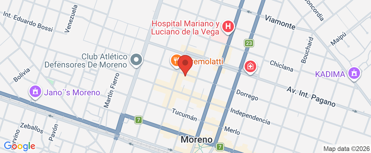 Mapa de la ubicación