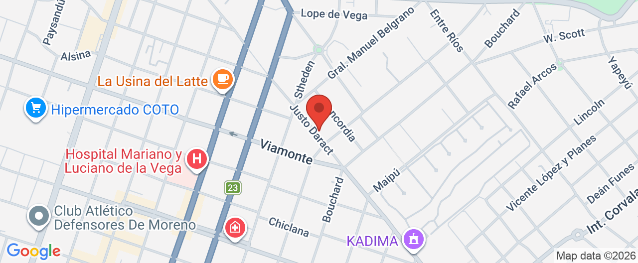 Mapa de la ubicación