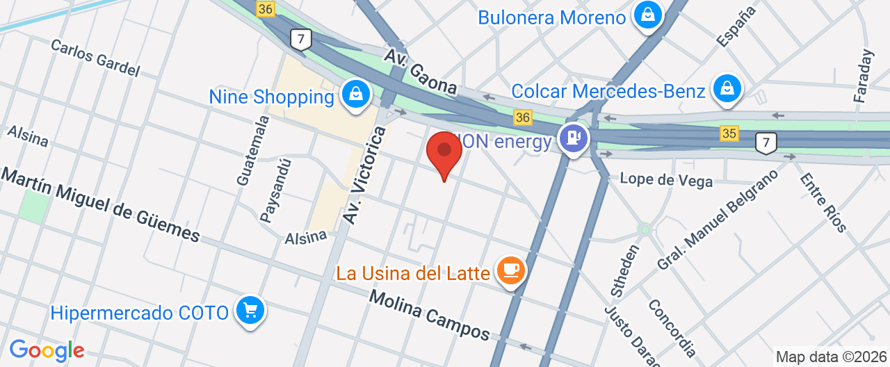 Mapa de la ubicación