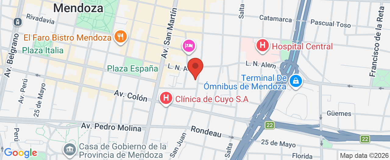 Mapa de la ubicación