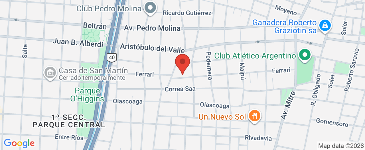 Mapa de la ubicación