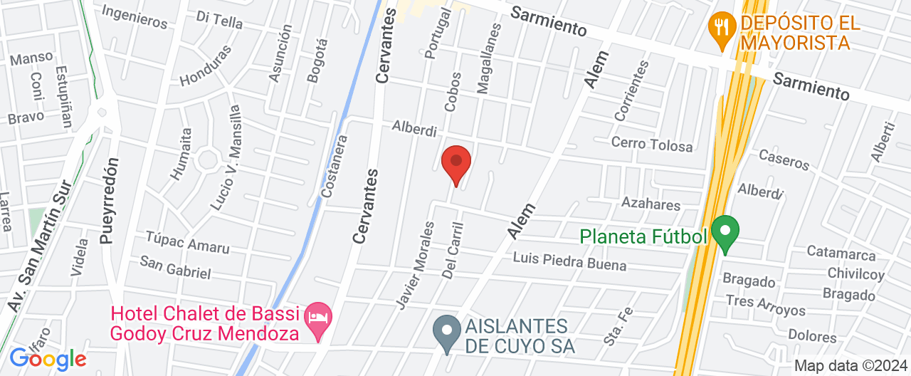 Mapa de la ubicación
