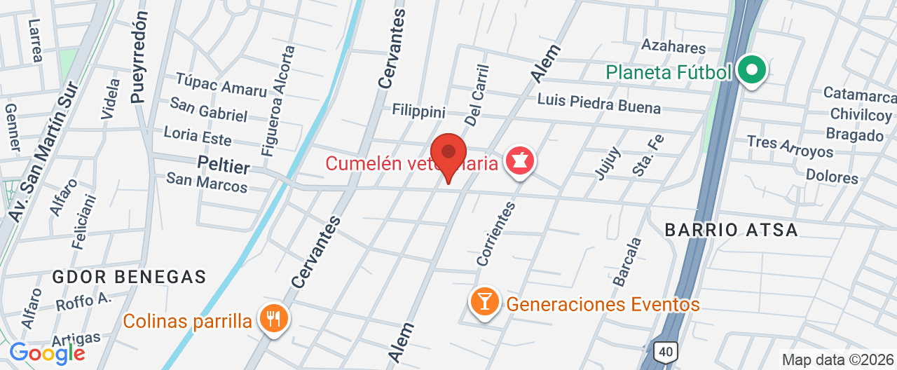 Mapa de la ubicación