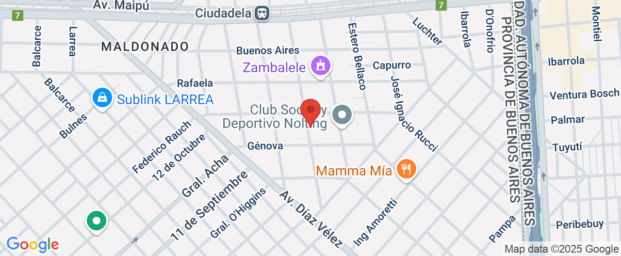 Mapa de la ubicación