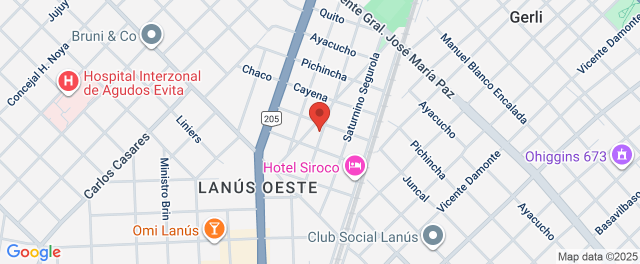 Mapa de la ubicación